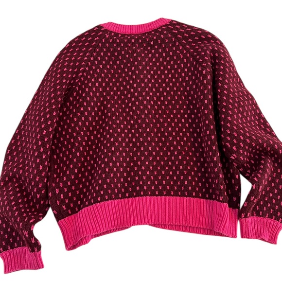 New without Tags. Marine Layer AVA CARDIGAN -WINE/BUBBLEGUM L - Picture 6 of 12